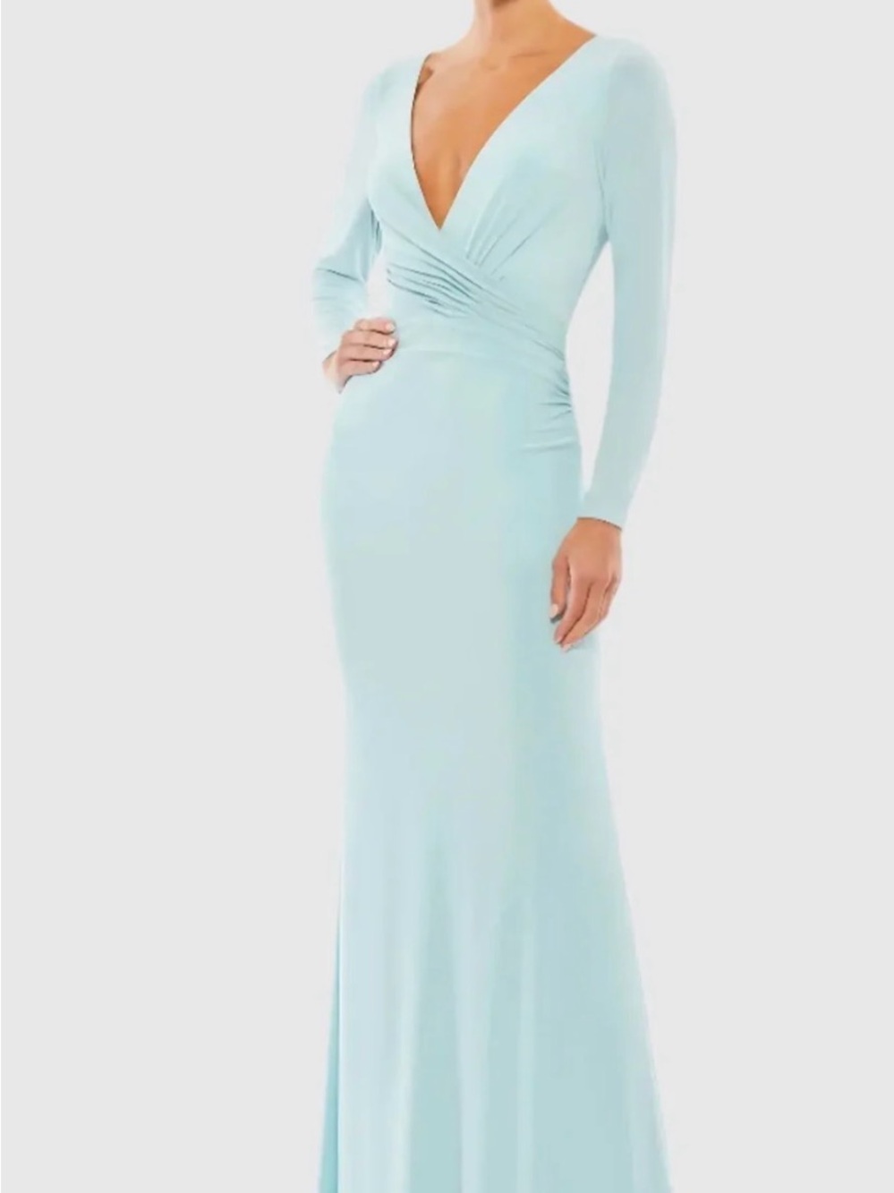 Mac Duggal Long Sleeve Evening Gown